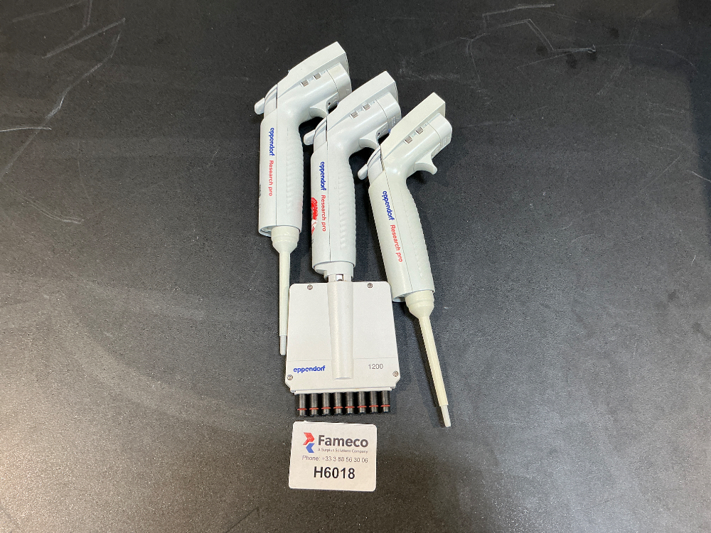 Image of Eppendorf Research Pro Pipettes x3